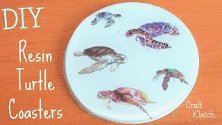 Turtle Resin Coasters  Another Coaster Friday  Craft Klatch [upl. by Sirromaj522]