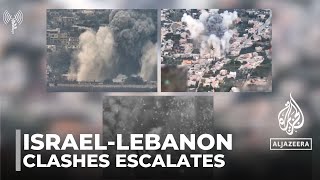 IsraelLebanon clashes Violence escalates in border areas [upl. by Ahseki]