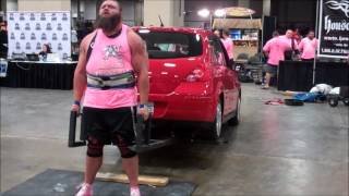 Robert Oberst Deadlifts a car with fractured ribs [upl. by Hedi]