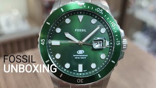 UNBOXING FOSSIL WATCH FS6033  Battery replacement  Watch stem and crown removing [upl. by Husein285]