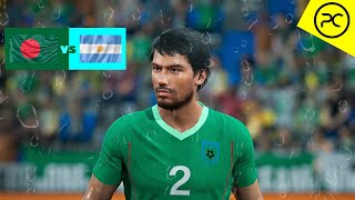 eFootball 2025 PC  Bangladesh vs Argentina  144 fps Gameplay  Phil Gaming OP [upl. by Hayward]