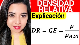 DENSIDAD RELATIVA Explicación formula y unidades [upl. by Gould]