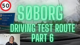 Driving test route Søborg PART 6 2024 English [upl. by Notirb]