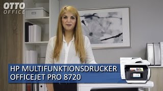 HP Multifunktionsdrucker Officejet Pro 8720 eAllinOne Produktvorstellung von OTTO Office [upl. by Okuy]