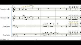 partitura te vas Version Americo para seccion de metales trompetas y trombones [upl. by Woodring308]