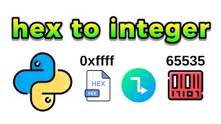 How to convert HEX to DECIMAL in Python [upl. by Fokos]