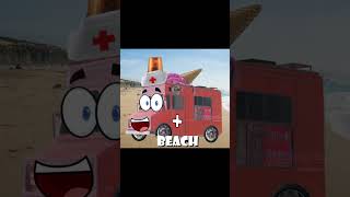 Ambulance Truck Sound Variations Ice Cream Truck shorts [upl. by Nord624]