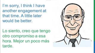 Dialogue 50  Inglés Spanish  Make an appointment  Pedir una cita [upl. by Phelgen]