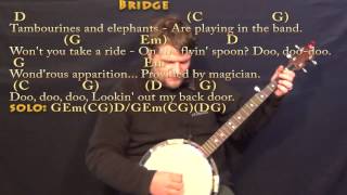 Lookin Out My Back Door CCR Banjo Cover Lesson in G with ChordsLyrics [upl. by Jar10]