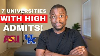 7 Top US Universities with High Acceptance Rates Above 88 [upl. by Zusman]