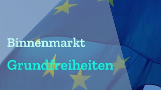 Der EU Binnenmarkt  Die vier Grundfreiheiten einfach erklärt Dienstleistungen amp Warenverkehr [upl. by Lalise]