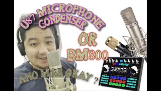 U87 Microphone Condenser Unboxing and Review Pang Pro [upl. by Ettennat]