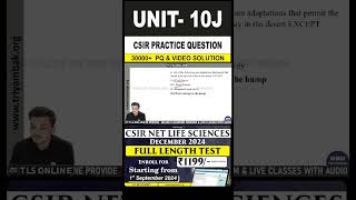 CSIR Practice Question  Unit 10 Ecological Principles  Topic J Conservation Biology [upl. by Ardiedak187]