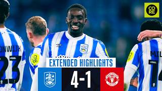 EXTENDED HIGHLIGHTS  Huddersfield Town 41 Manchester United U21 [upl. by Aremmat]