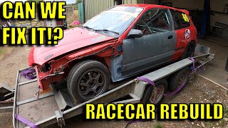 Can I rebuild my totalled race car Return of The Red EG [upl. by Assila]