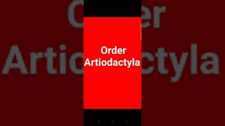 Order Artiodactyla [upl. by Alled]