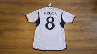 Minejersey  Real Madrid Kroos 8 Retirement Jersey UCL FINAL Player Version 2324  Unboxing Review [upl. by Marden]