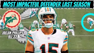 Film Breakdown Jaelan Phillips is a TOP TIER Disruptor for the Miami Dolphins [upl. by Jasun]