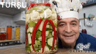 TURŞU TARİFİ ❗️Tam Ölçü Çıtır Çıtır Turşu  Chef Oktay Usta [upl. by Gratia]