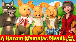 A Három Kismalac És A Farkas 🐷🐺🔴I Nati Mesék I Magyar Tündérmesék [upl. by Eatnoled]