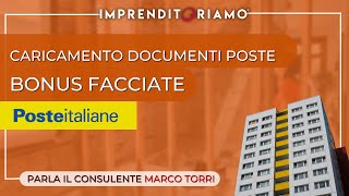 Caricamento Documenti Poste Italiane  Bonus Facciate [upl. by Nnitsuj]