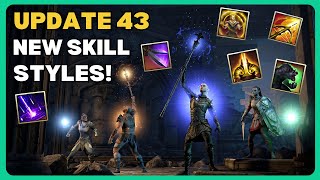 ESO Skill Styles in Update 43 and CLASS Skill Styling Coming Soon [upl. by Airamesor]