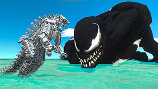 MECHAGODZILLA Funny Moments  Animal Revolt Battle Simulator [upl. by Lletnohs]