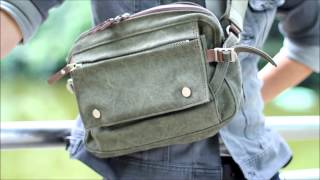 備長炭染め帆布 ボディバッグ kon 2004 をDSLR 動画にて baggy port バギーポート [upl. by Adabel833]