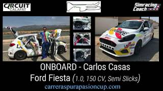 Onboard quotCarlos Casas  Ford Fiesta  Circuit Calafatquot [upl. by Elem]