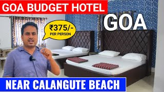 Budget Hotel near Calangute Beach 2024  Calangute Beach Hotel  Safar Vlog  Goa Hotel Price  Goa [upl. by Nicholas385]