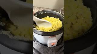 Red lentils in the rice cooker 😋 1 cup of lentils 25 cups of water Thats it hclf vegan [upl. by Aihcrop]