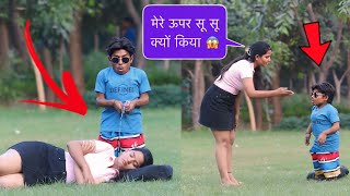 लड़की पे सू सू करना पड़ा भारी 😜  Prank On Cute Girl 🥰  The Satish Story [upl. by Poore]