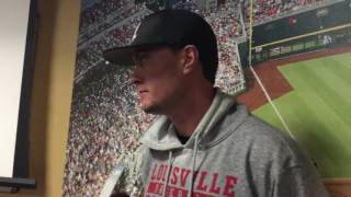 Louisville Baseball  Kade McClure Indiana Postgame Interview [upl. by Monia487]