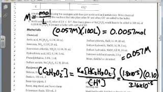 Preparation and Properties of Buffer Solutions Lab Explanation [upl. by Aeneus]