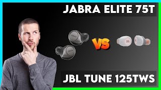 Jabra Elite 75t vs JBL Tune 125TWS Comparison [upl. by Etneciv]