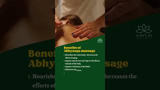 Benefits of Abhyanga Massage  Aayuh quotThe Kerala Ayurvedic SPAquot  Mumbai [upl. by Gibrian]