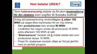 Orsaker till och kostnader för systemtjänster – Del 2 Vem betalar [upl. by Mars534]