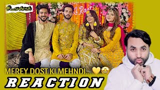 Reaction on Rabeeca khan Vlog  MERE DOST HAFSA SHAHEER KI MEHNDI…🧡😍 SAB NEY DANCE KIYA [upl. by Kcyred]