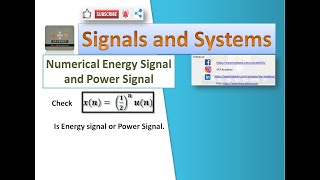 Numerical1  Check 12n un Energy or Power Signal  Classifications of Discrete Time Signals [upl. by Yankee]