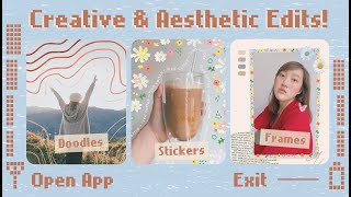 Creative ways to edit AESTHETIC Instagram photos FREE underrated apps ♡´･ᴗ･♡ 🧚🏼‍♀️ [upl. by Jaimie]