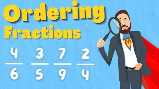 Ordering Fraction With Different Denominators [upl. by Taddeusz]