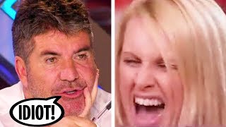 SIMON GOES OFF ON BIG MOUTH SINGER WHO TRASH TALKS HIM 😱 Americas Got Talent [upl. by Eimak]