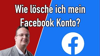 Wie lösche ich mein Facebook Konto Am Desktop oder am Handy  2024 [upl. by Iveksarap]