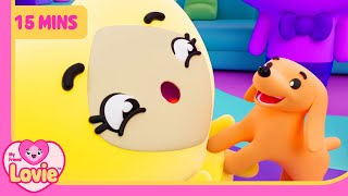 My Friend Lovie  Full Episode Compilation  Lovie got a surprise dog  Kids Cartoons lovie [upl. by Armallas]