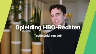 Testimonial van Job over de opleiding HBORechten  hogeschool Windesheim [upl. by Yhtimit]