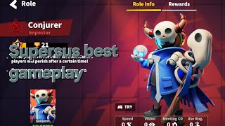 Silent Killer Conjurer Best Gameplay of Supersus🙂❤️supersus amongus youtubegaming [upl. by Naesed]