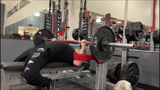 Ep4 Journey to a 225 bench press 🖤 [upl. by Ahsemat]