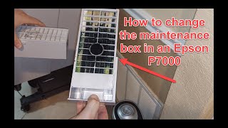 How To Change The Epson P7000 Maintenance Box [upl. by Akinert944]