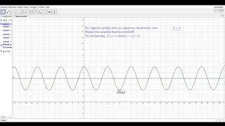Bepalen van het functievoorschrift van een algemene sinusfunctie [upl. by Nylirahs]