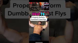 How to Properly Perform The Dumbbell Chest Fly With Good Form Exercise Demonstration [upl. by Teilo]